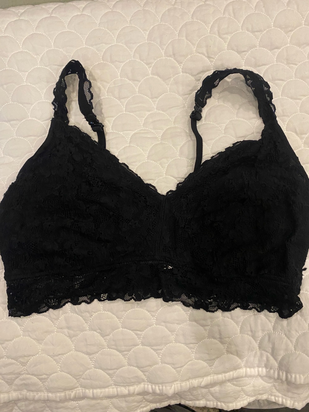 No Boundaries Black Lace Bralette XXXL